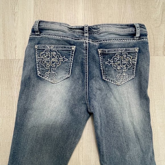 Revolution by Revolt distressed/ripped JEANS~size 16 - Picture 4 of 8